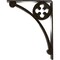 Ekena Millwork Crawley Wrought Iron Bracket, (Triple center brace), Antiqued Warm Silver 2"W x 7 1/2"D x 10"H BKTM02X07X10TCRAWS - alternate 7